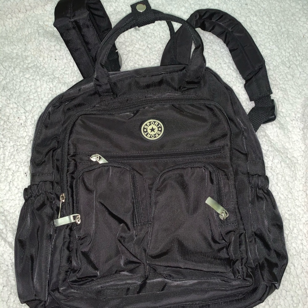 sport black backpack